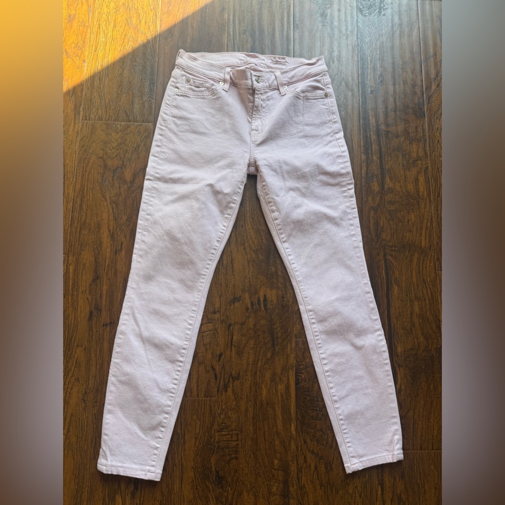 7 For All Mankind Blush Skinny Jeans
